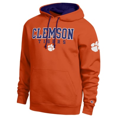  Clemson Tigers Champion Contrast Hoodie - Orange