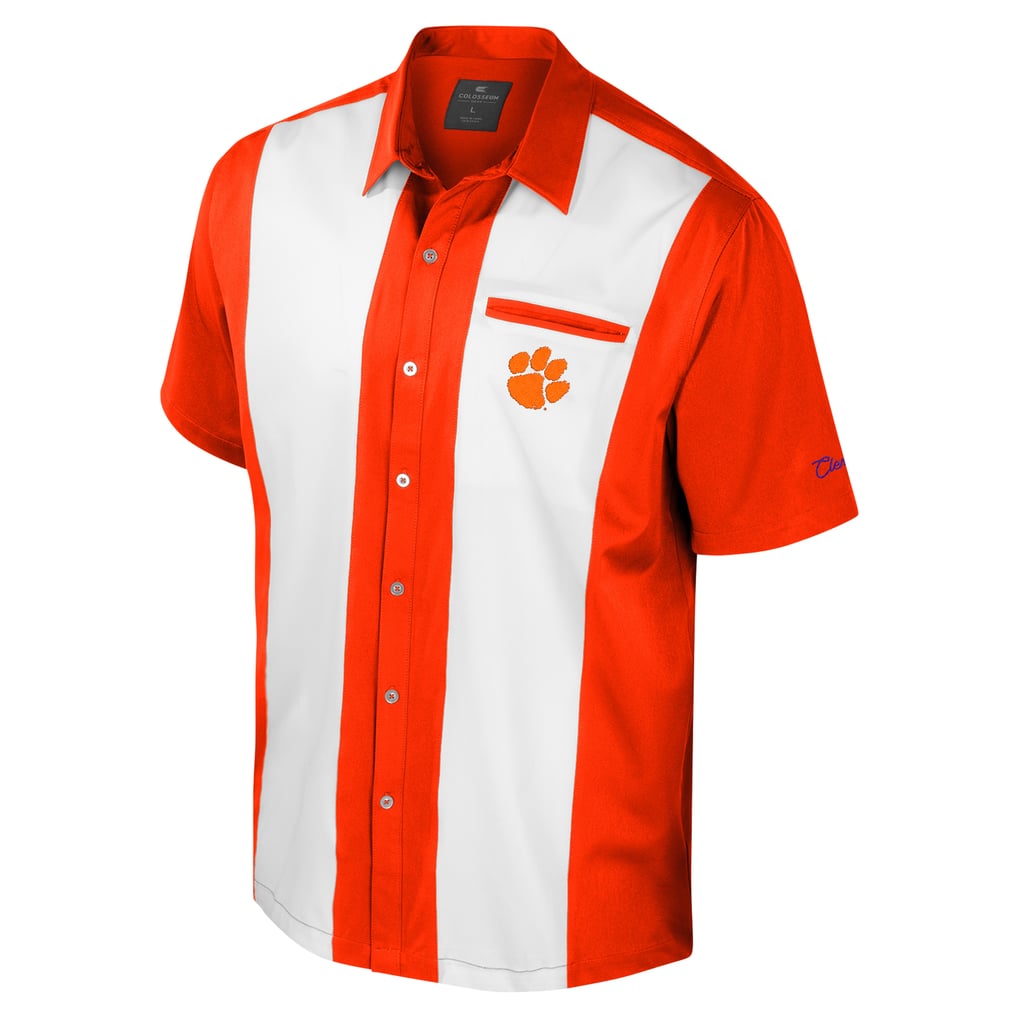 Clemson Tigers Colosseum Strike Bowling Button-Up Shirt - Orange
