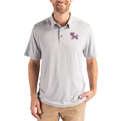 Clemson Tigers Cutter & Buck Coastline Epic Comfort Eco Recycled Polo - Gray