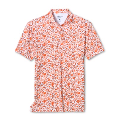  Clemson Tigers johnnie-O Galvin Polo - White