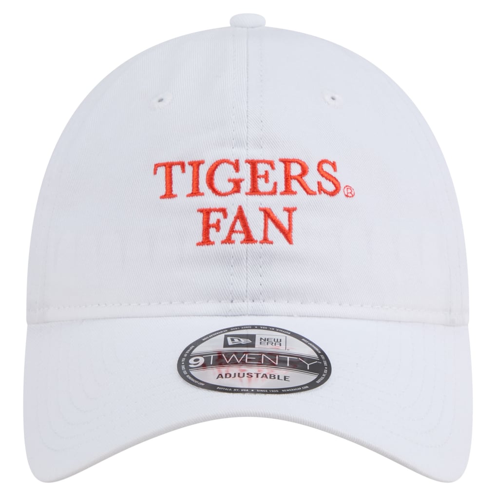 Clemson Tigers New Era Fan 9TWENTY Adjustable Hat - White