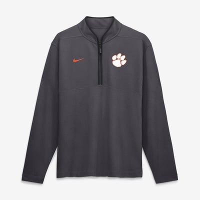  Clemson Tigers Nike Color Pop Victory Dri-FIT Half-Zip Pullover - Anthracite