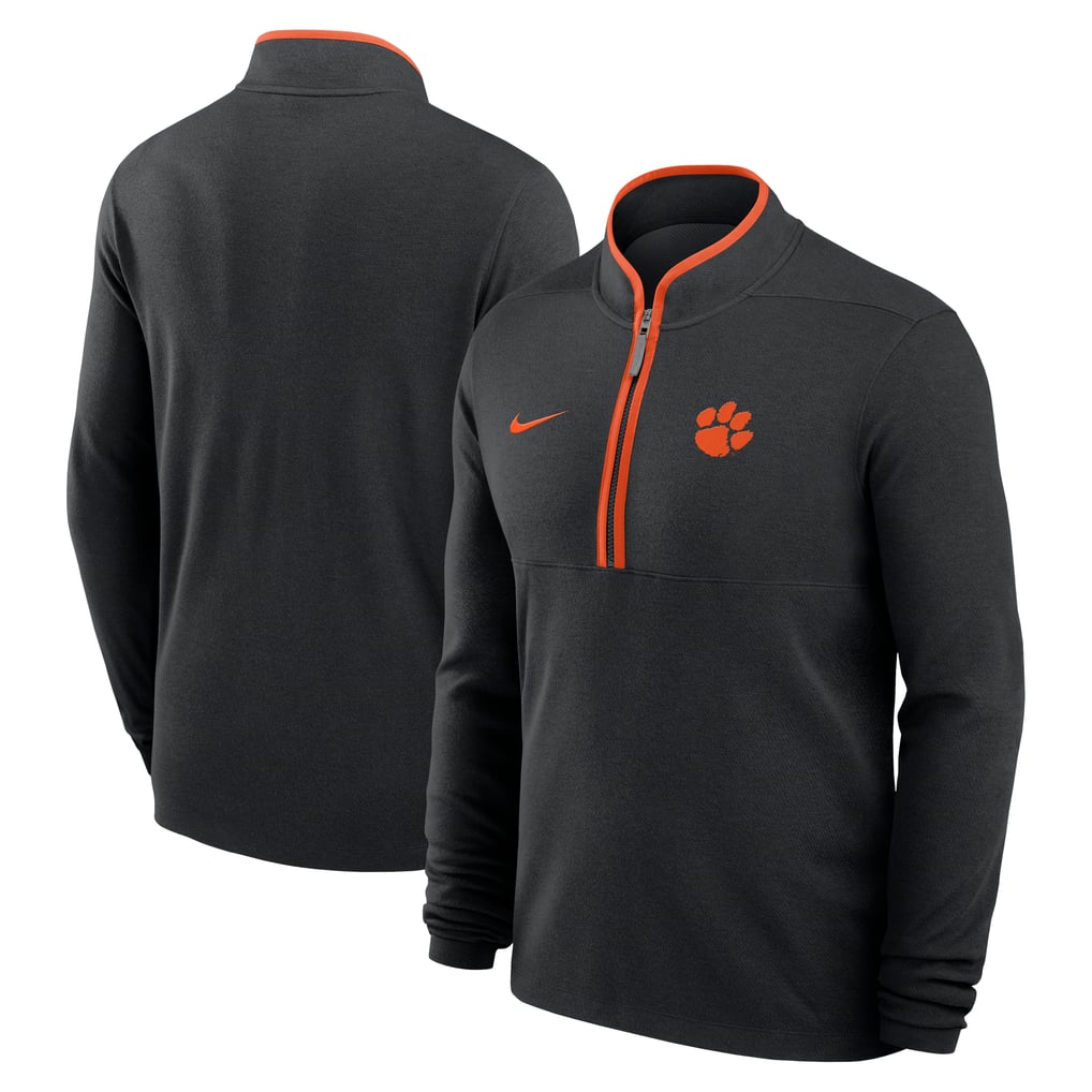  Clemson Tigers Nike Courtside Victory Dri-FIT Half-Zip Pullover - Black