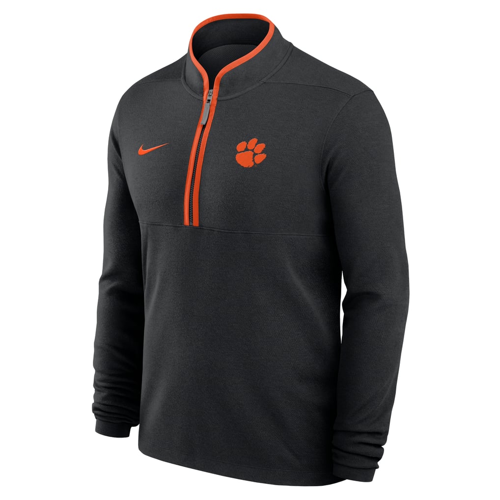  Clemson Tigers Nike Courtside Victory Dri-FIT Half-Zip Pullover - Black