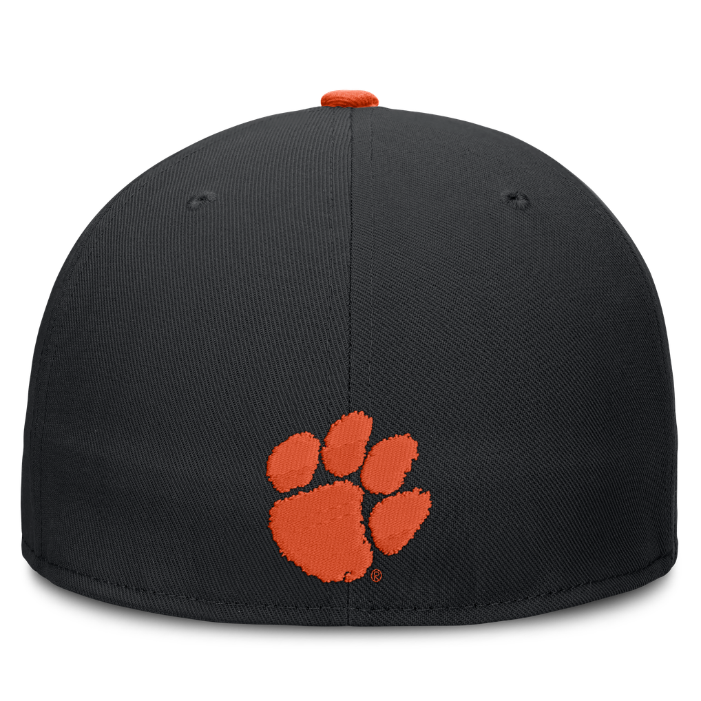 Clemson Tigers Nike Dri-FIT Primetime Script Fitted Hat - Black