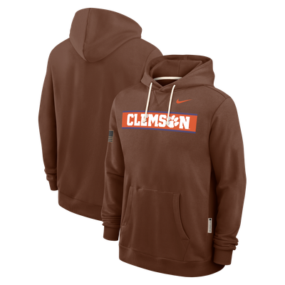 Clemson Tigers Nike 2026 Military Appreciation Sideline Standard Issue Dri-FIT Hoodie - Brown