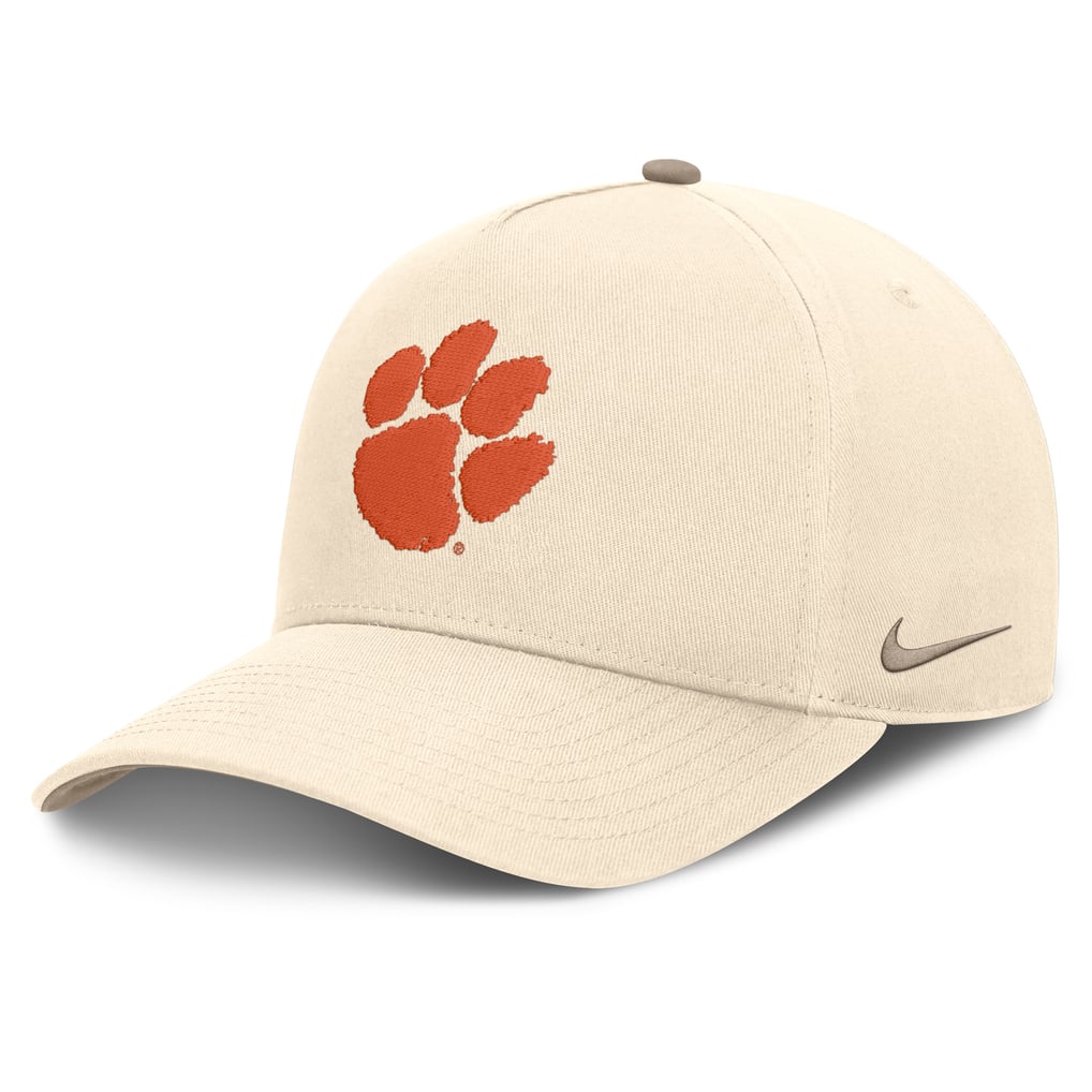 Clemson Tigers Nike Rise Adjustable Hat - Natural