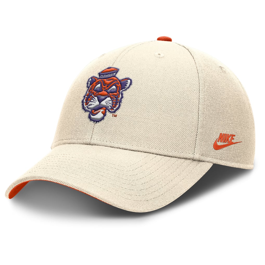 Clemson Tigers Nike Rise Legacy Adjustable Hat - Natural