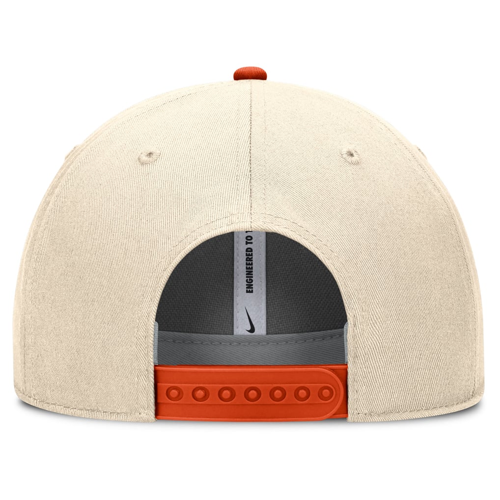 Clemson Tigers Nike Rise Legacy Adjustable Hat - Natural