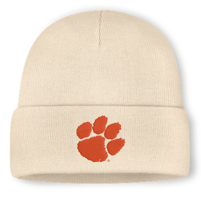 Clemson Tigers Nike Utility Cuffed Knit Hat - Natural