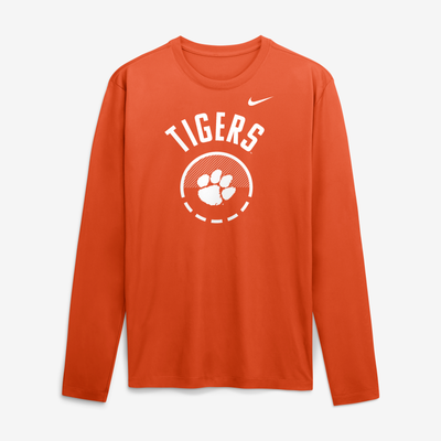 Clemson Tigers Nike 2026 Courtside Basketball Shootaround Legend Dri-FIT Long Sleeve T-Shirt - Orange