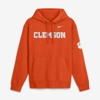  Clemson Tigers Nike 2026 Sideline Club Fleece Hoodie - Orange