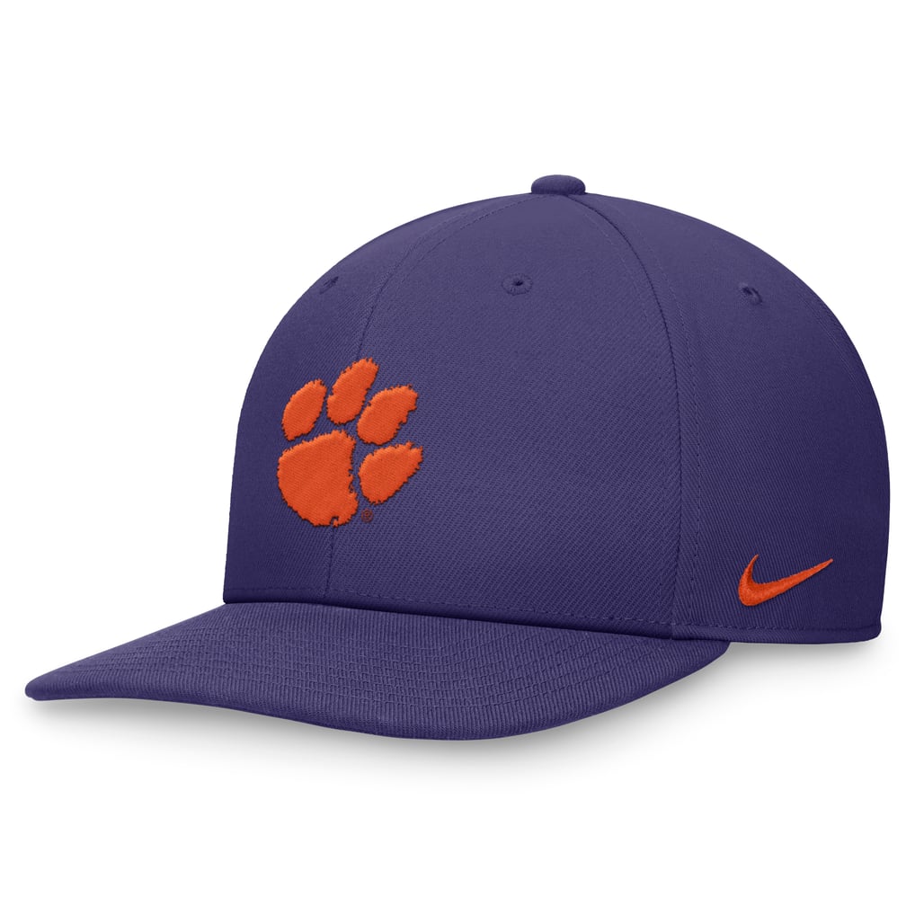 Clemson Tigers Nike On-Field Pro Bill Snapback Hat - Purple