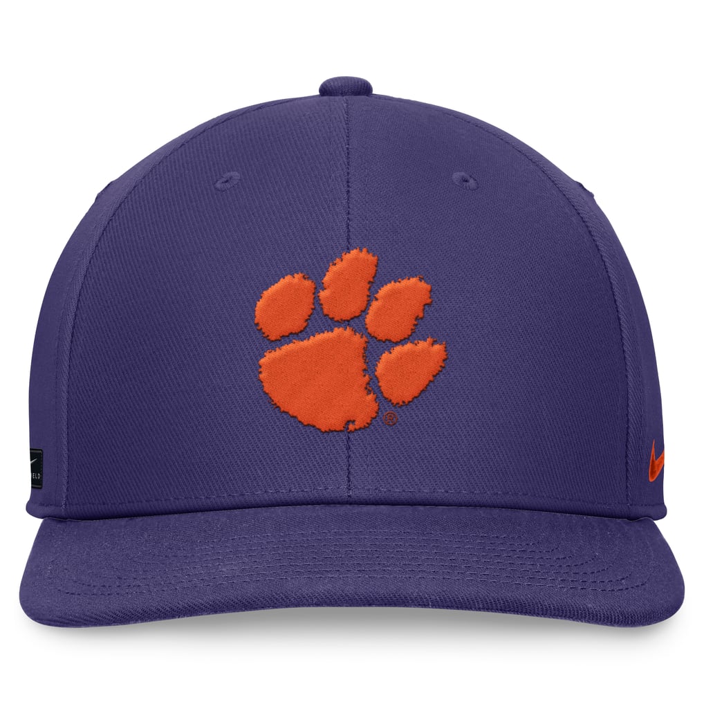 Clemson Tigers Nike On-Field Pro Bill Snapback Hat - Purple