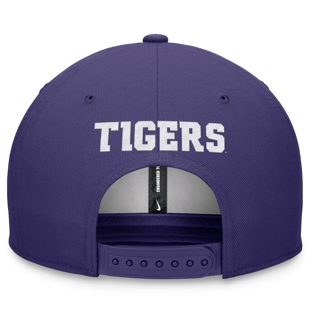 Clemson Tigers Nike On-Field Pro Bill Snapback Hat - Purple