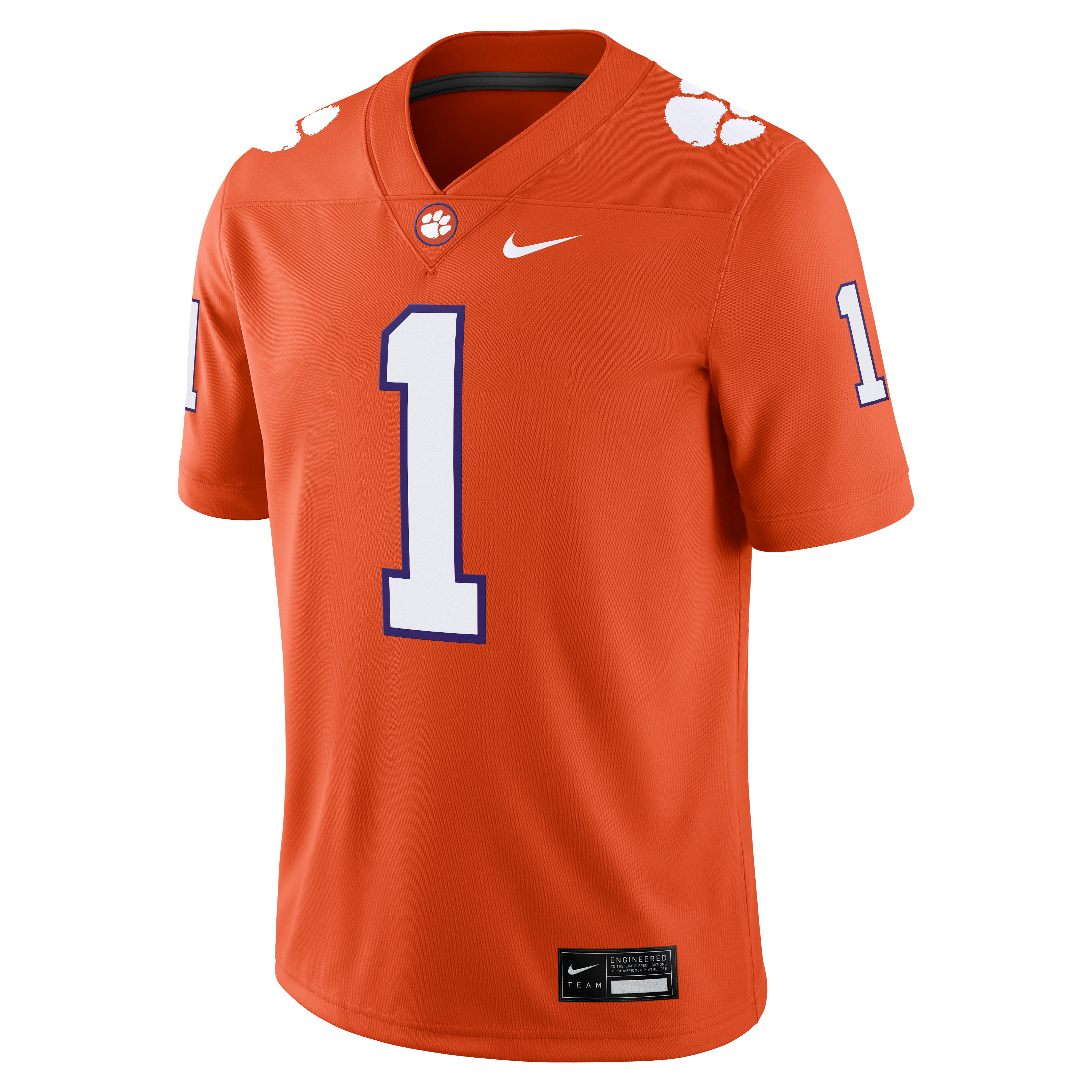 T.J. Moore Clemson Tigers Game Football Jersey Orange
