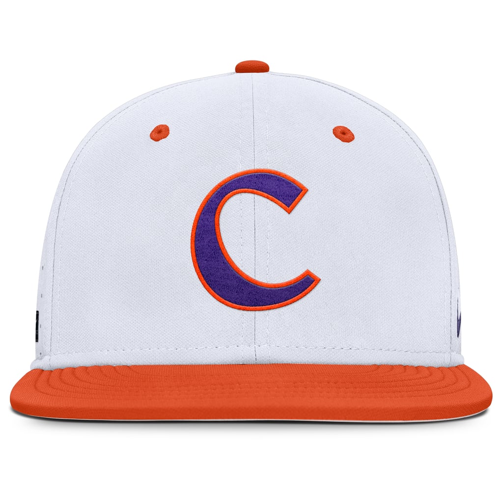 Clemson Tigers Nike Dugout True Dri-FIT Fitted Hat - White