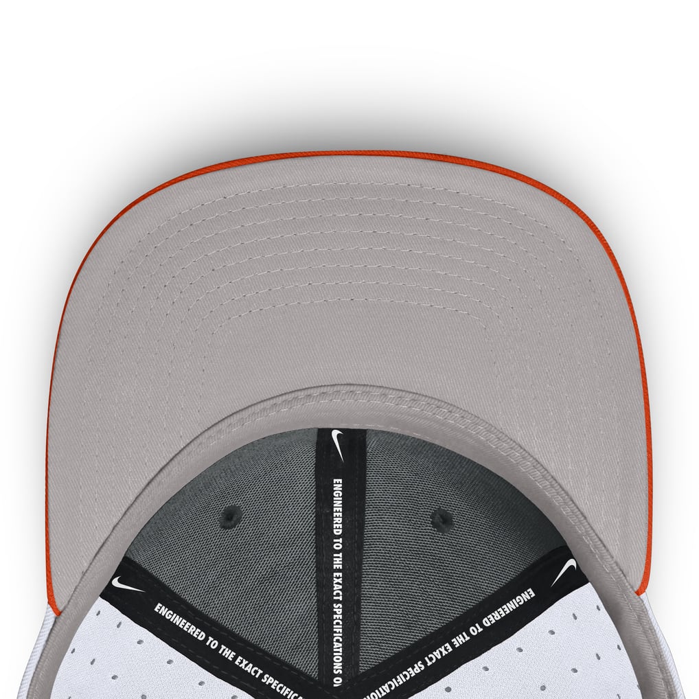 Clemson Tigers Nike Dugout True Dri-FIT Fitted Hat - White