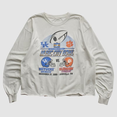 Music City Bowl 2009 Long Sleeve T-shirt - White - XL by Fanatics Real Vintage
