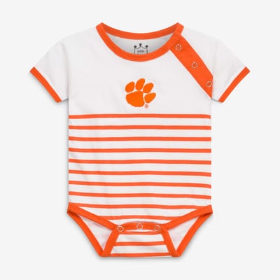 Clemson Tigers Little King Newborn & Infant Shoulder Snap Bodysuit - Orange/White