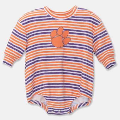 Clemson Tigers ZooZatz Newborn & Infant Cozy Fleece Bodysuit - Orange