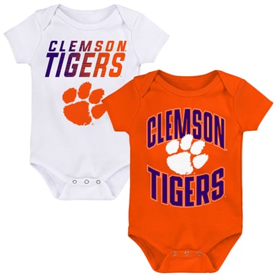  Clemson Tigers Outerstuff Newborn Snuggle Blitz Two-Piece Bodysuit Set - Orange