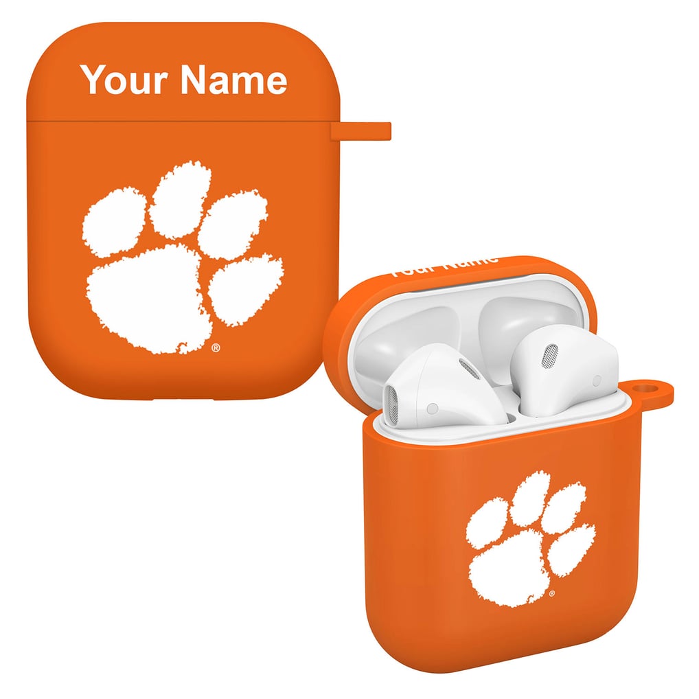 Clemson Tigers Personalized AirPods Case Cover - Orange