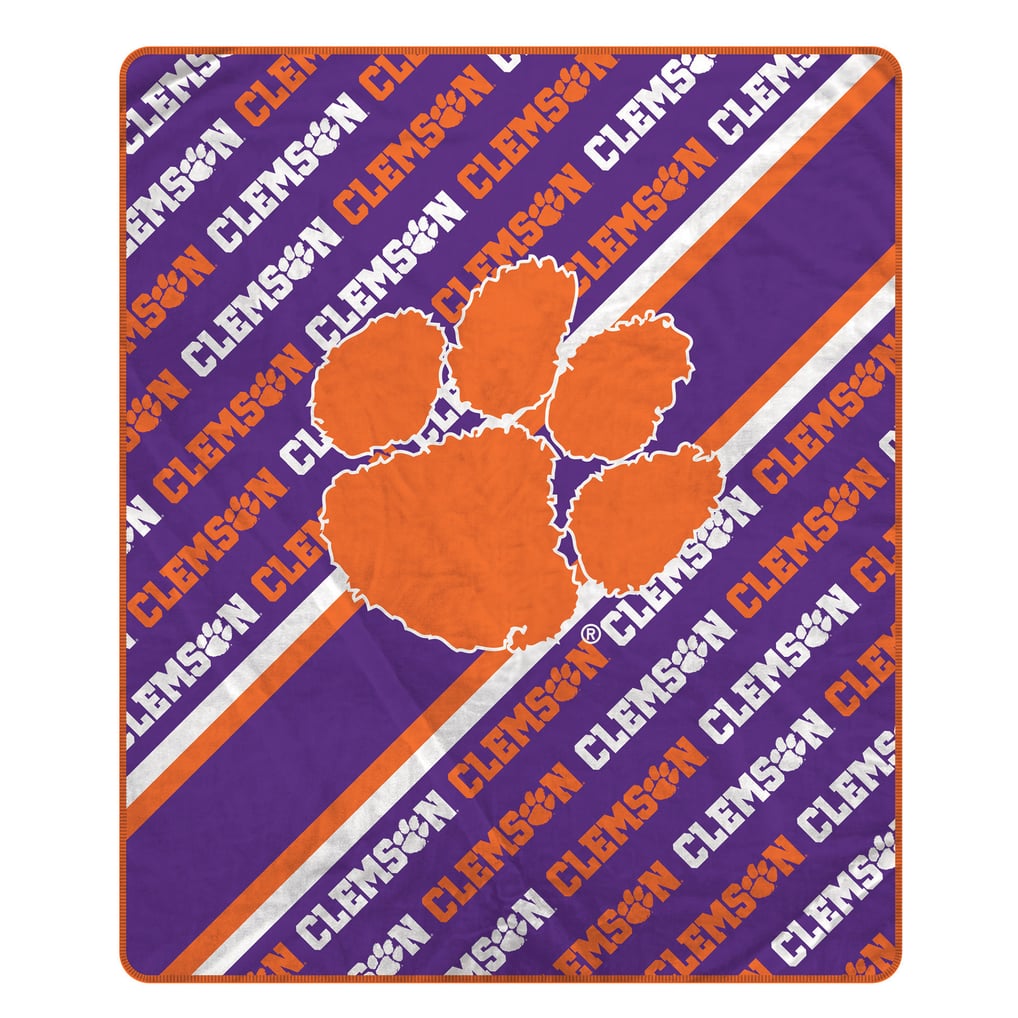 Clemson Tigers Pegasus 60" x 70" Diagonal Lined Wordmark Ultra Soft Blanket