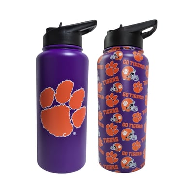 Clemson Tigers Pegasus Game Day Duo 41oz. Stainless Steel Water Bottle Set