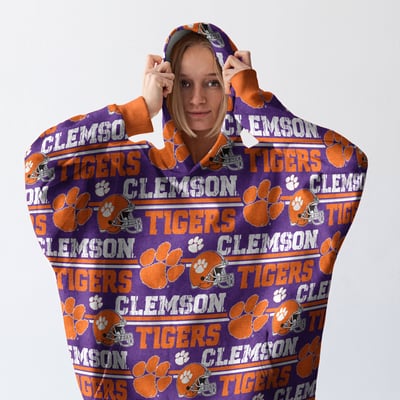 Clemson Tigers Pegasus Wave Ultra Soft Fan Cape