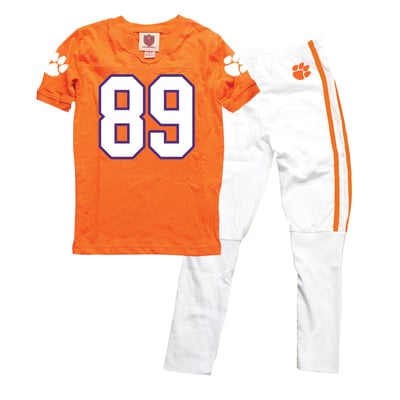 Clemson Tigers Wes & Willy Preschool V-Neck Pajama Set - Orange