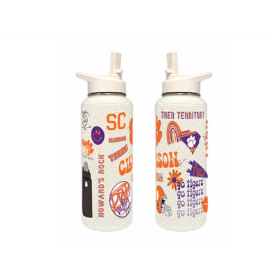 Clemson Tigers The Memory Company 34oz. Bling Quencher Bottle