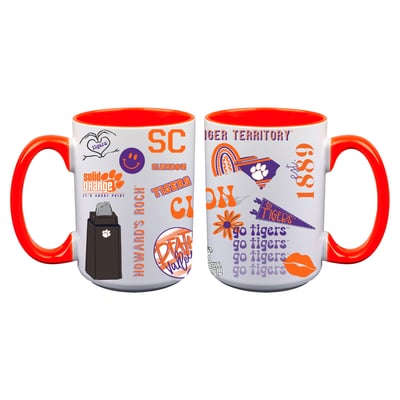 Clemson Tigers The Memory Company Two-Piece 15oz. Loco Coffee Mug Set