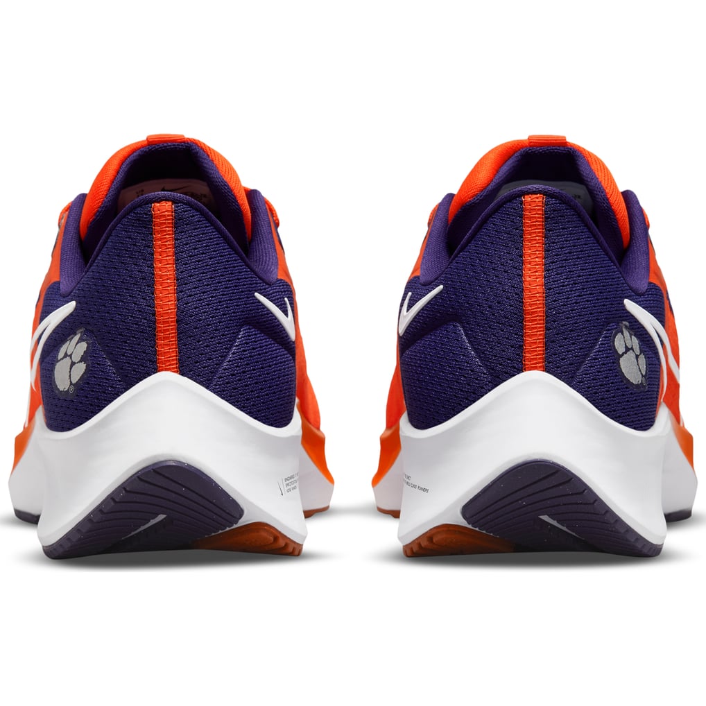 Nike Air Zoom Pegasus 38 Clemson Tigers Orange Purple Mens Running Shoes Sz 8.5 Unisex Nike Orange Clemson Tigers Zoom Pegasus 38 Running Shoe main image 3