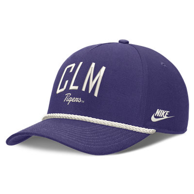 Clemson Tigers Nike Unisex Letter Rope Rise Adjustable Hat - Purple