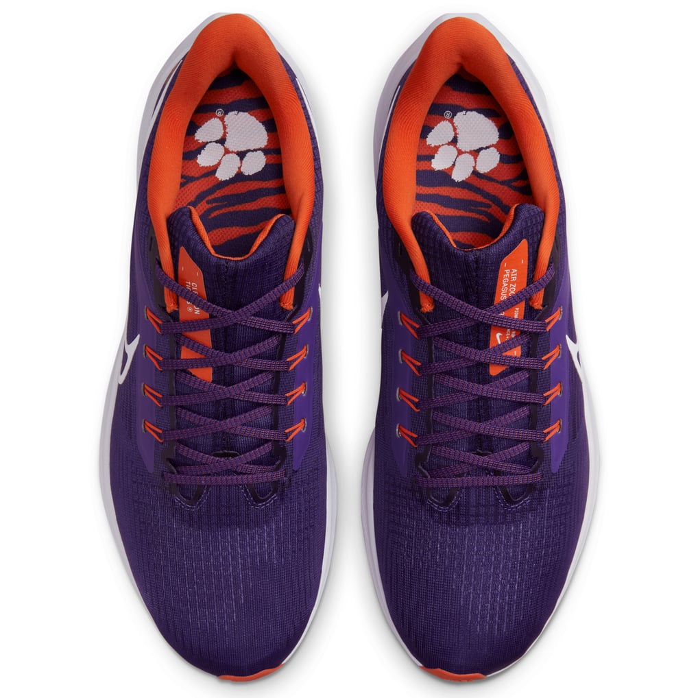 Nike Clemson Tigers Unisex Purple Zoom Pegasus 39 Running Shoe display picture 1