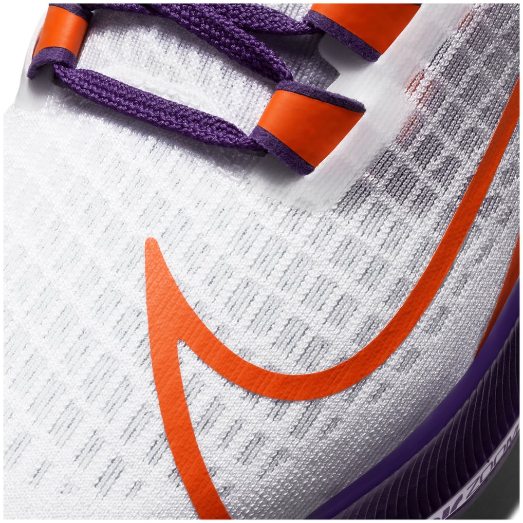 Clemson Tigers Nike Unisex Pegasus 37 Running Shoes - White display picture 3