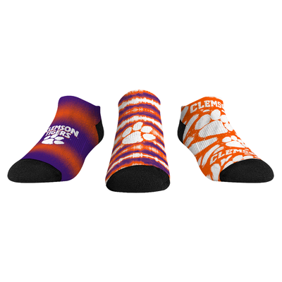  Clemson Tigers Rock Em Unisex Make Some Noise Three-Pack Low-Cut Socks Set - Orange