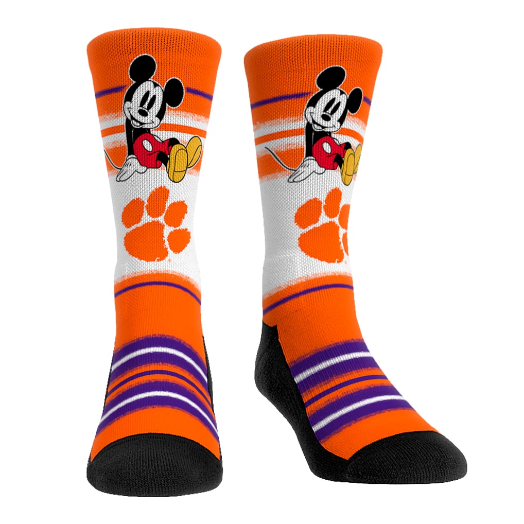 Clemson Tigers Rock Em Socks Unisex Disney Three-Pack Crew Socks