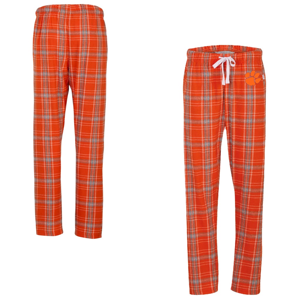 Clemson Tigers Boxercraft Women's Haley Flannel Pants -  Orange