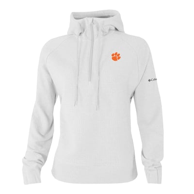  Clemson Tigers Columbia Women's Swingcraft Fleece Hoodie - White
