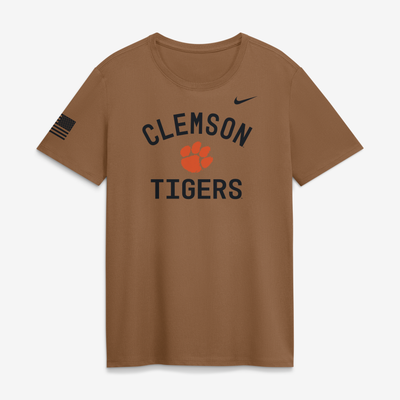 Clemson Tigers Nike Women's 2026 Military Appreciation Dri-FIT T-Shirt - Brown