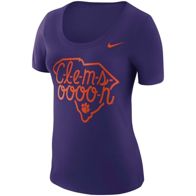 Clemson Tigers Nike Women's Local Elements T-Shirt - Purple