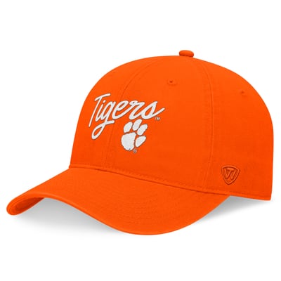  Clemson Tigers Top of the World Women's Heritage CeeCee Adjustable Hat - Orange