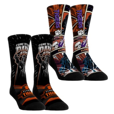  Clemson Tigers Rock Em Youth Star Wars Empire Two-Pack Crew Socks Set - Orange