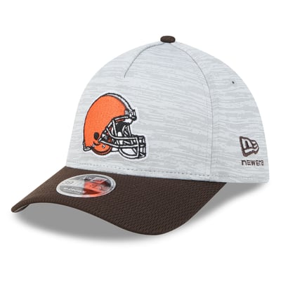 Cleveland Browns New Era  Tech 39THIRTY A-Frame Stretch Hat - Gray
