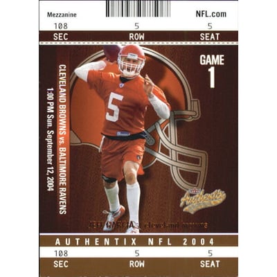 2004 Fleer Authentix Mezzanine Bronze #74 Jeff Garcia