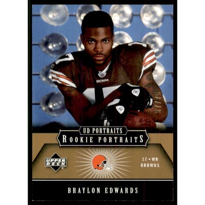 2005 UD Portraits Gold #127 Braylon Edwards