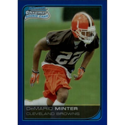 2006 Bowman Chrome Blue Refractors #18 DeMario Minter