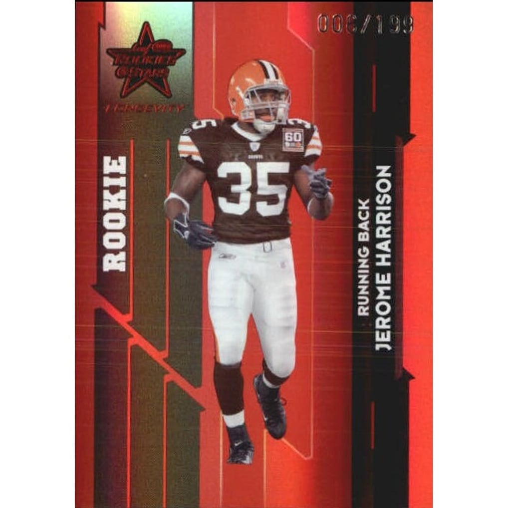 2006 Leaf Rookies and Stars Longevity Target Ruby Parallel #210 Jerome Harrison